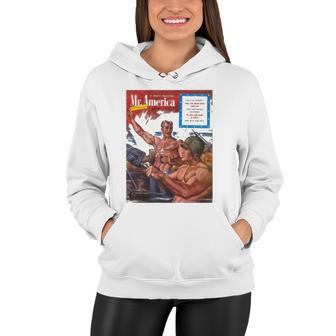 Pulp Librarian A Mans Magazine Mr America Hang On To Your Teeth Women Hoodie - Thegiftio UK