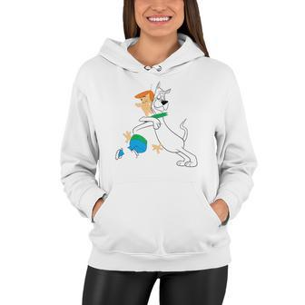 The Jetsons Astro Hugging George Women Hoodie | Mazezy