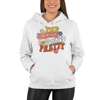 The Summer I Turned Pretty Flowers Daisy Retro Vintage Women Hoodie - Seseable
