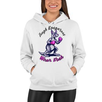 Tough Kangaroos Wear Pink In Support Of Breast Cancer Awareness Women Hoodie | Favorety AU