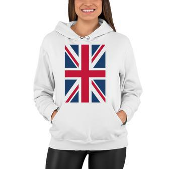 Uk Women Men Cool Vertical British Union Jack Flag Women Hoodie | Mazezy