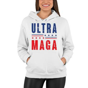 Ultra Maga Donald Trump Great Maga King Women Hoodie | Mazezy