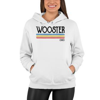 Vintage Wooster Ohio Oh Souvenir Gift Women Hoodie | Mazezy