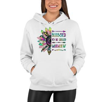 Women Blessed To Be Called Mamaw Sunflower Mothers Day Women Hoodie | Mazezy
