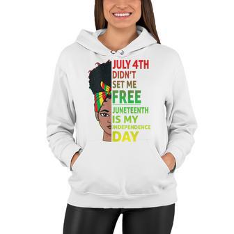 Womens Juneteenth Black Queen Independence 1865 Freedom Woman Girls Women Hoodie - Thegiftio UK