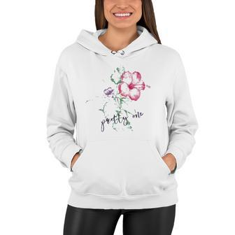 Womens Spring Floral Pretty One Tropical Summer Hawaiian Hibiscus T Women Hoodie | Mazezy
