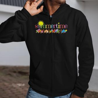 Its Summertime And The Popsicles Are Dripping Zip Up Hoodie | Mazezy
