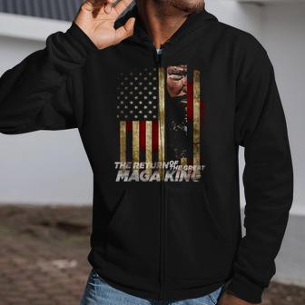 Vintage The Return Of The Great Maga King Zip Up Hoodie | Mazezy