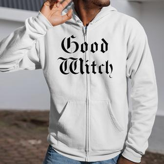 Bad Good Witch Bff Bestie Matching S Good Witch Zip Up Hoodie | Mazezy