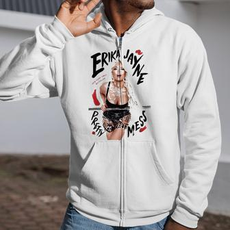 Erika Jayne Pretty Mess Music Lover Gift Zip Up Hoodie | Mazezy