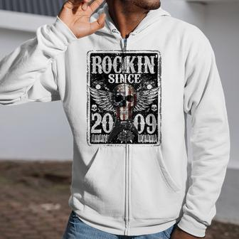 Rockin Since 2009 13 Years Old 13Th Birthday Classic Zip Up Hoodie | Mazezy
