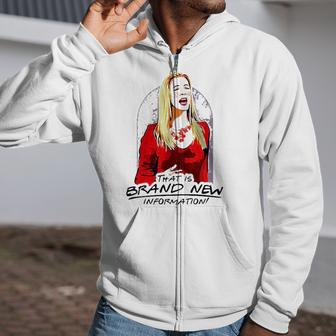 That Is Brand New Information Zip Up Hoodie | Mazezy