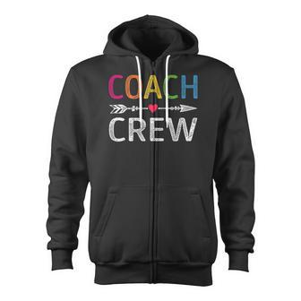 Coach Crew Instructional Coach Teacher Zip Up Hoodie