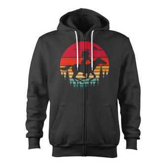 Retro Indigenous Native Pride Horse Riding Native American Zip Up Hoodie | Mazezy CA