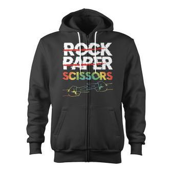 Rock Paper Scissors Lesbian Couple Lgbtq Pride Month Gift Zip Up Hoodie | Mazezy