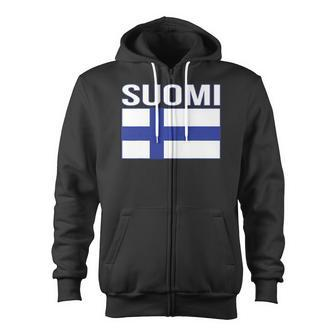 Suomi Flag Flag Of Finland Finnish Flag Zip Up Hoodie | Mazezy