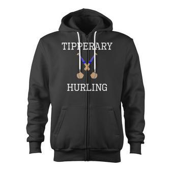 Tipperary Hurling Irish County Ireland Hurling Zip Up Hoodie | Mazezy