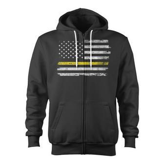 Tow Truck Driver T Thin Yellow Line Flag Operator V3 Zip Up Hoodie - Seseable