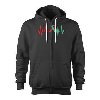 Transplant Recipient Heartbeat - Saved By An Organ Donor Zip Up Hoodie | Mazezy