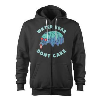 Water Bear Dont Care Microbiology Zip Up Hoodie | Mazezy