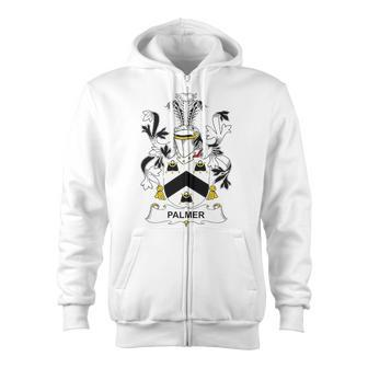 Palmer Coat Of Arms - Family Crest Zip Up Hoodie | Mazezy