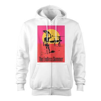 The Endless Summer Classic Surf Lovers Gift Movie Poster Zip Zip Up Hoodie | Mazezy