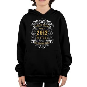 10 Years Old 10Th Birthday Made Born In 2012 Boys Girls Youth Hoodie | Mazezy