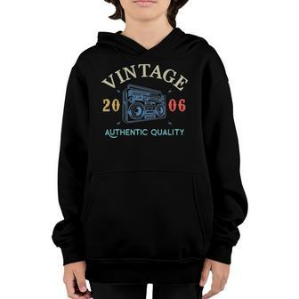 16 Years Old 2006 Vintage 16Th Birthday Idea Boys Girls Youth Hoodie | Mazezy UK