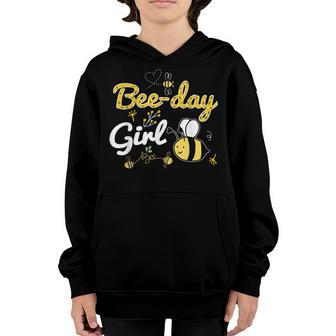 Bee Bee Bee-Day Girl Birthday Party Cute Bee Youth Hoodie - Monsterry DE