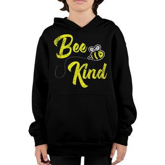 Bee Bee Bee Kind Be Kind Teacher Busy Like Bee Bumble B Youth Hoodie - Monsterry