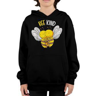 Bee Bee Bee Kind Bumble Bee Kindness Kids Girls Boys V2 Youth Hoodie - Monsterry