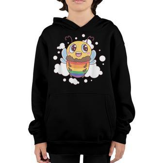 Bee Bee Bee Lgbt Pride Month Gay Homosexual Design For Lesbian Queer Youth Hoodie - Monsterry