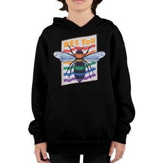 Bee Bee Bee You Funny Lgbt Gay Lesbian Rainbow Pride Month Apparel V3 Youth Hoodie - Monsterry
