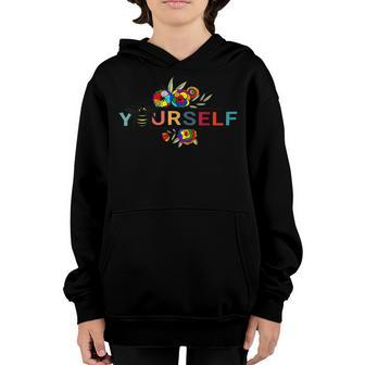 Bee Bee Bee Yourself Gay Pride Lgbtq Funny Rainbow Bee V10 Youth Hoodie - Monsterry