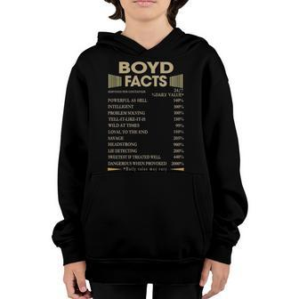 Boyd Name Gift Boyd Facts Youth Hoodie - Seseable