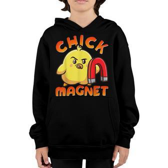 Chicken Chicken Chick Magnet Funny Halloween Costume Magnetic Little Chicken V2 Youth Hoodie - Monsterry