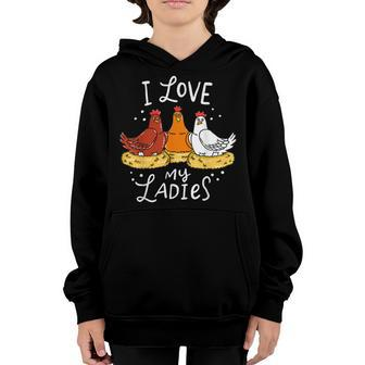 Chicken Chicken Chicken Chicks Eggs Farmer Funny Gift V2 Youth Hoodie - Monsterry AU