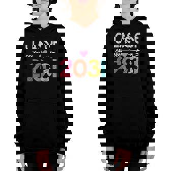 Class Of 2031 Pre K Graduate Preschool Graduation Youth Hoodie | Mazezy