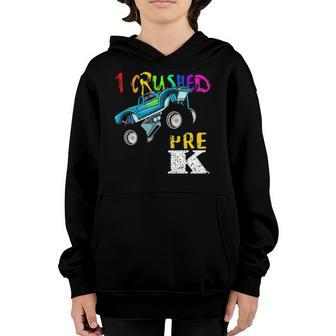 Crushed Pre-K Monster Truck Graduation Class Of 2022 Boys Youth Hoodie | Mazezy