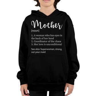 Funny Mother Noun Definition Youth Hoodie | Favorety