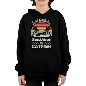 Just A Girl Who Loves Sunshine And Catfish Gift Youth Hoodie | Mazezy