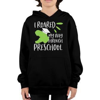 Kids Dinosaur Preschool Graduation For Boys 2022 Graduate Youth Hoodie | Mazezy