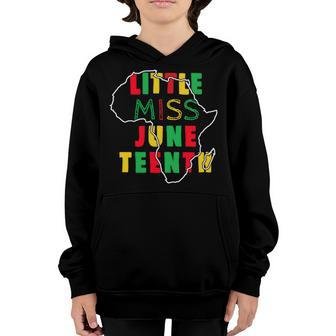 Little Miss Juneteenth Tshirt Youth Hoodie - Monsterry