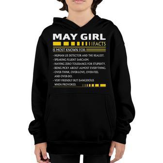 May Girl May Girl Facts Youth Hoodie - Seseable