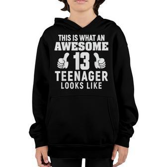Nager Birthday 13 Years Old 13Th B-Day Funny Quote Youth Hoodie - Seseable