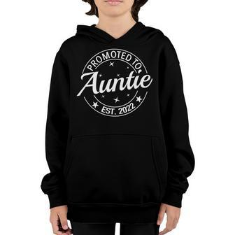 Promoted To Auntie Est 2022 Youth Hoodie - Monsterry
