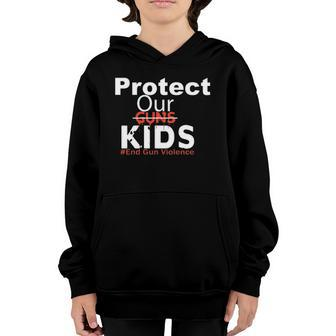 Protect Our Kids End Guns Violence Hashtag Uvalde Texas Youth Hoodie | Mazezy