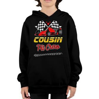 Race Car Birthday Party Racing Family Cousin Pit Crew V2 Youth Hoodie - Seseable