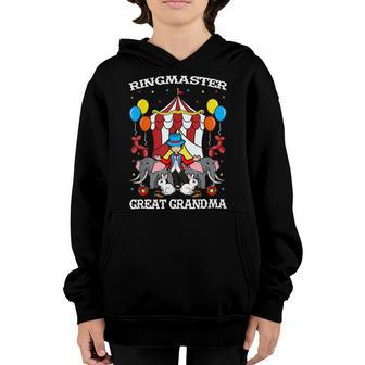 Ringmaster Great Grandma Circus Event Great Grandmother Youth Hoodie - Monsterry CA