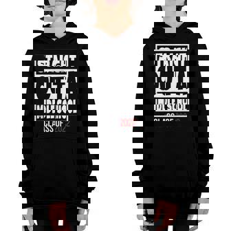 Straight Outta Middle School Class Of 2022 Graduation Youth Hoodie | Mazezy